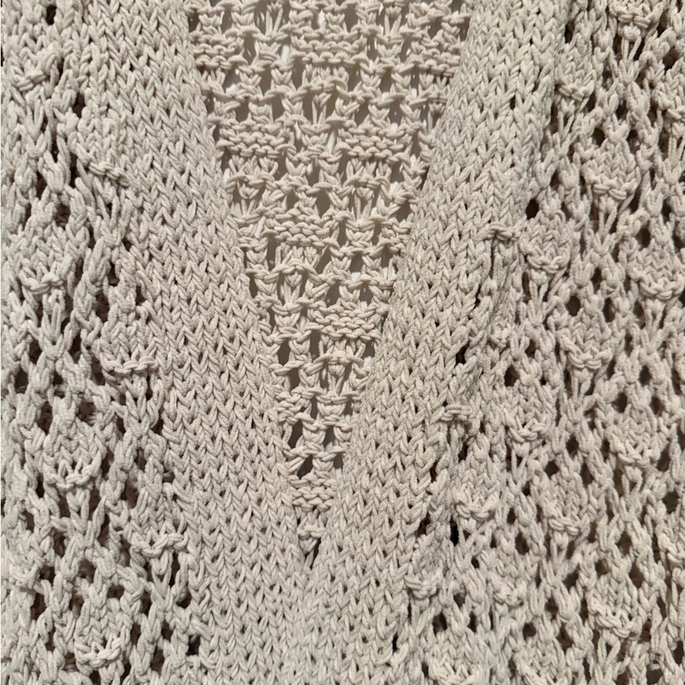 moon & madison Cream Open-Knit Cardigan - Picture 3 of 10